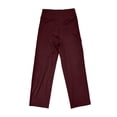 thumbnail image 4 of YANGXINX Yoga Pants for Women 2026 Trendy High Waisted Solid Wide Leg Flared Bootcut Trousers No Front Seamless Loose Fit Outdoor Activewear, 4 of 5