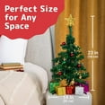 thumbnail image 3 of Prextex 23 Inch Tabletop Mini Christmas Tree Set with Warm-White LED Lights, Star Treetopper, Gift Boxes & Hanging Ornaments for Christmas Decorations, Table Top Small Christmas Tree with Lights, 3 of 5