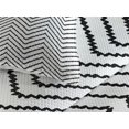 thumbnail image 3 of Ambesonne Modern Quilted Coverlet 3 Pcs, Zig Zag Triangle Print, Queen Size, White Black, 3 of 4