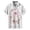 White, variant on Mens Easter Tops Cute Rabbit Print Short Sleeve Mens Spring Shirt,Blue,M
