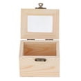 thumbnail image 3 of Joyero de madera Caja de almacenamiento organizadora para anillo, arete, collar, corbatas A UNA Jinwen Caja de joyería de madera, 3 of 8