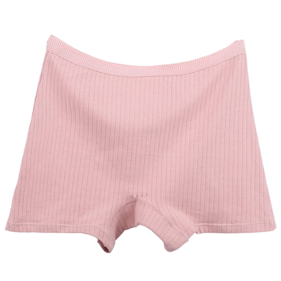 Lumtrix Womens Underwear Mid Waist Butt Lifting Ribbed Underwear Breathable Comfortable Boyshort Panties Pink 5XL