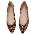 thumbnail image 1 of WORGEOUS Zapatos de leopardo de moda zapatos de tacón plano Ocio para mujeres damas (leopardo de color caqui, talla 37), 1 of 9