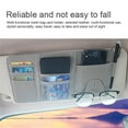 thumbnail image 4 of Car Sun Visor Pouch Interior Eyeglasses Bag RV Trailer Cards Mobile Phone Storage Holder Case Hanger Organizer Automobile Black, 4 of 7