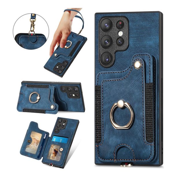 Funda antirrobo para teléfono Samsung S24Ultra con tarjetero