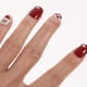 thumbnail image 3 of 24 uñas postizas de cobertura completa con diseño de copo de nieve rojo, pegatinas para decoración de uñas DIY., 3 of 7