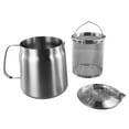 thumbnail image 3 of 304 Stainless Steel Oil Filter Kettle Small Frying Pan with Frying Net, 3 of 8