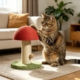 thumbnail image 4 of Lypsnake Mushroom Cat Scratching Post, Natural Sisal Claw Grinding Toy with Stable Round Base, Cute Indoor Cat Scratcher Furniture for Kitten Adult Cat Daily Nail Care, 4 of 6
