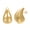 Waterdrop-1Pairs, variant on Chunky Huggie Earrings for Women Pack Waterdrop Stud Earring Set 925 Sterling Silver Yellow Gold Plated