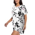 thumbnail image 2 of Picia Cute Cow and Milk Stains Pajamas Sets for Women Soft Short-Sleeved Pjs with Lounge Shorts Two Piece Sleepwear-, 2 of 9