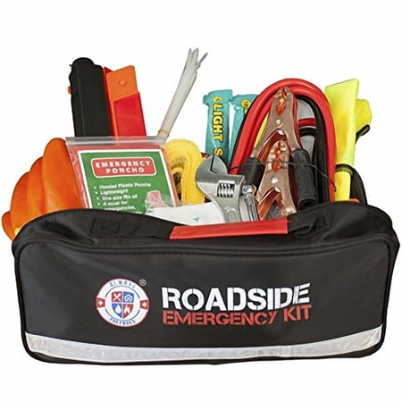 Always Prepared 126 Piece Safety Roadside Assistance Kit – Premium Car Emergency Kit with Jumper Cables – Roadside Assistance Auto Emergency Kit – Exclusive Car Kits Emergency – Gifts For New Car