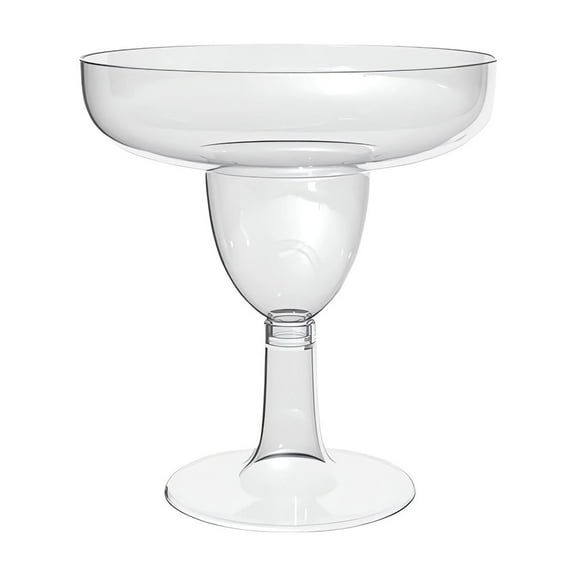 Disposable Party Cup 150ml Detachable Stem Dessert Champagne Wine Glass 20-Pack - Clear Plastic Cups for Beverages, Cocktails, Tasting Events