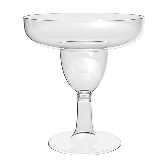 TopLLC High Footed Disposable Plastic Cup High Footed Red Wine Glass Dessert Pudding Cup Champagne Glass 20PC Disposable bevel goblet