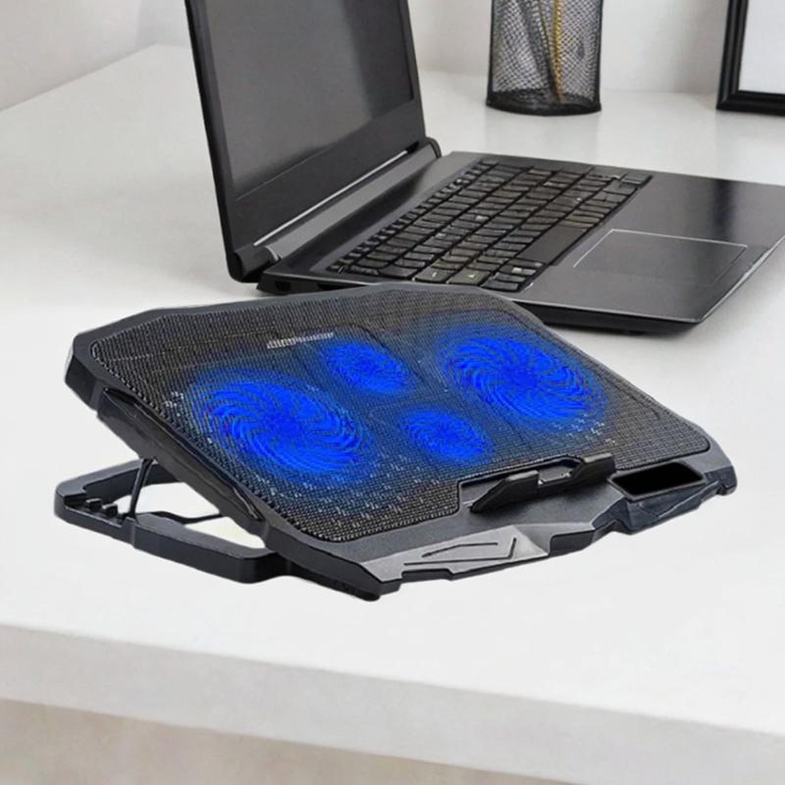 Wzmzjy Foldable Laptop Cooling Pad Adjustable Height USB Powered for 14-15.6inch Laptop With 4 Fans