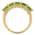 thumbnail image 5 of 2.5 ctw Wedding Band for Women - 18K Yellow Gold Natural Peridot Stackable Eternity Ring, 5 of 6