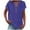 544#Dark blue, variant on Harpily Women's Shirt Women's Fashion Casual V Neck Button Down Short Sleeve Top T Shirt
