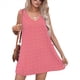 thumbnail image 2 of Vestido Informal de Verano para Mujer, con Lunares, Cuello en V, Sin Mangas y Bolsillos, Rosa, Talla XL, 2 of 8