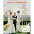 thumbnail image 4 of VEVOR Metal Arch Backdrop Stand Set of 3 Stand with Case Connection for Wedding, 4 of 9