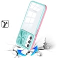 thumbnail image 2 of For Samsung A16 5G Fusion Transparent Clear Hybrid Case Cover - Pink/Blue, 2 of 3