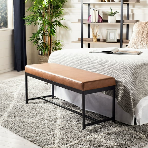 Safavieh Chase Retro Glam Faux Leather Bench