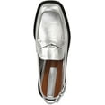 thumbnail image 4 of Franco Sarto Womens Giada Slingback Loafer Heel Silver Metallic 10M, 4 of 5
