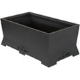 thumbnail image 2 of Blue Sky Outdoor Living Rectangle Peak Smokeless Patio Fire Pit, Dual Lift-Out Ash Catches, Black, 2 of 10
