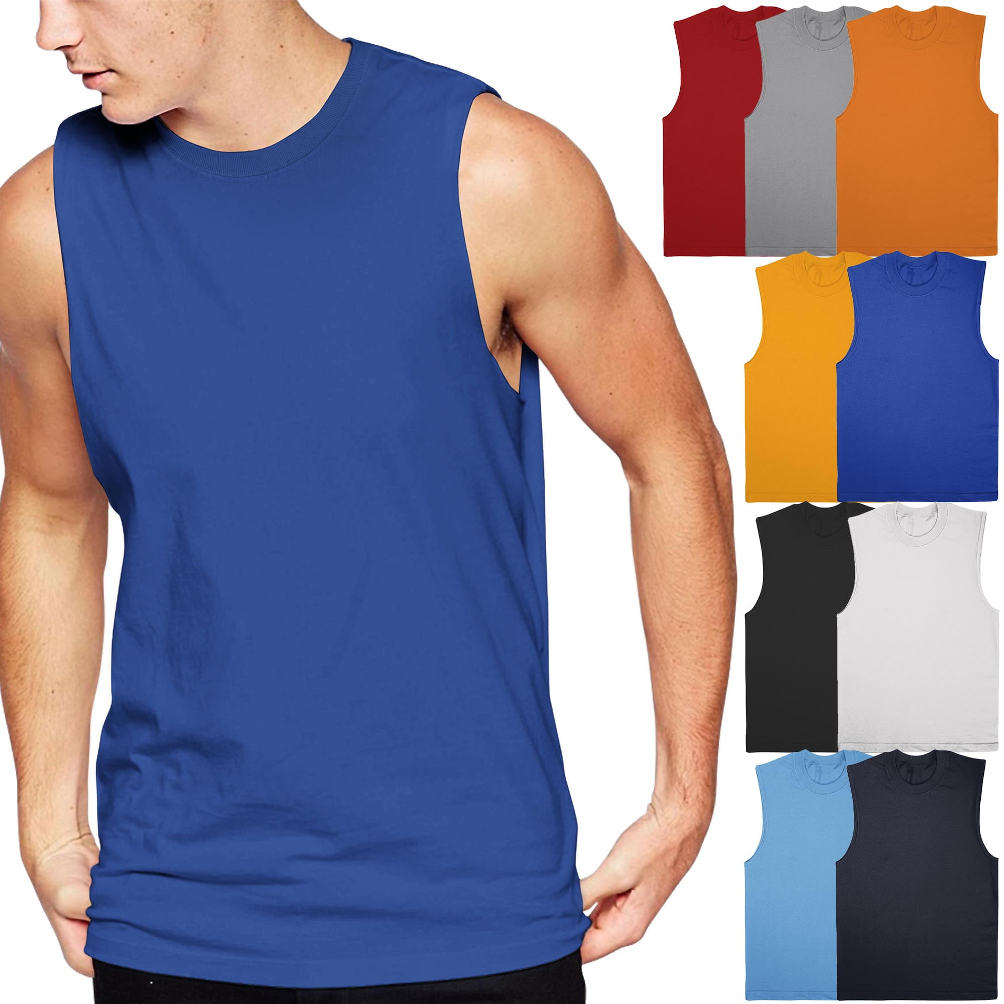 Ma Croix Men's Muscle Tank Top Sleeveless Tee Shirts - Walmart.com