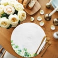 thumbnail image 2 of Round Placemats Green Plant 15 inch Set of 6 Table Mats for Dining Table Watercolor Spring Pastoral Heat Resistant Non-Slip Kitchen & Home Decorative Place Mat Set, 2 of 8