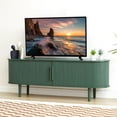 thumbnail image 5 of Weselon TV Stand, Media Console Table with Sliding Door and Storage Compartment, Modern Entertainment Center with Storage for Living Room, Bedroom, Home Office (Green), 5 of 8