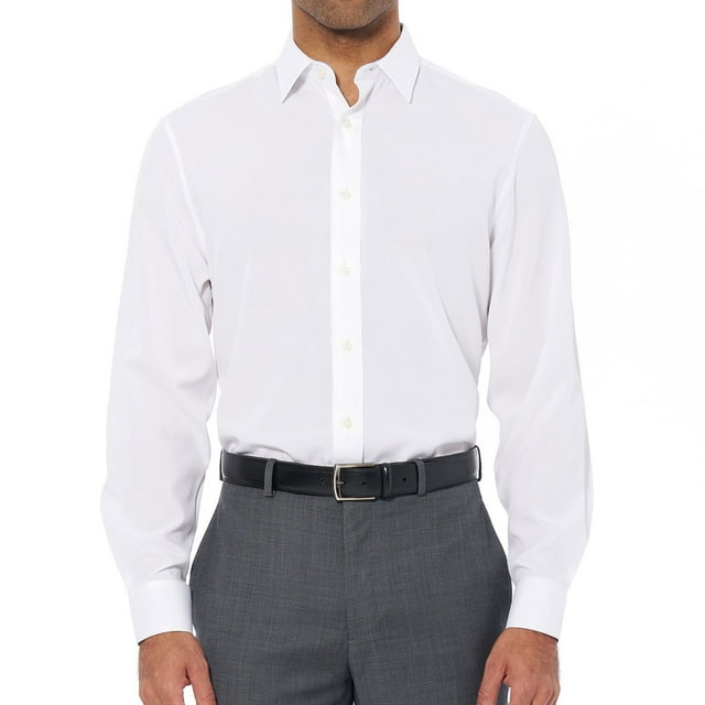 Nick Graham Men's Modern Fit Traveler Dress Shirt