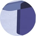 thumbnail image 1 of Ahgly Company Machine Washable Indoor Round Transitional Blue Angel Blue Area Rugs, 4' Round, 1 of 7