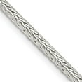 thumbnail image 2 of Diamond2Deal 925 Sterling Silver 2.5mm Diamond-Cut Round Franco Chain Necklace for Women 26", 2 of 6