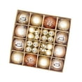 thumbnail image 1 of 44 Piezas Bolas de Navidad Adornos Decoración de de Navidad Decoración Colgante de de Navidad Surtido de Adornos Brillantes para año Nuevo Dorado champagne, 1 of 8
