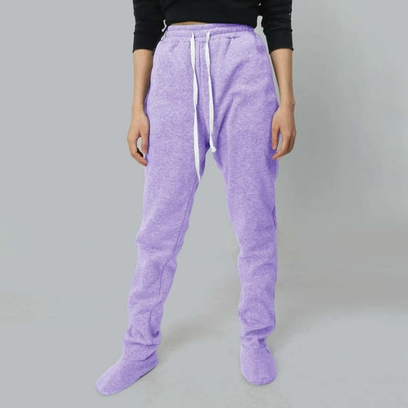 Women's Solid Color Autumn And Winter Casual Pants With Thick Velvet And Elastic Waist Bag And Leg Pants Womens Lightweight Pants plus Size Casual Pants for Women 4x-5x Women's Pants Casual Trouser