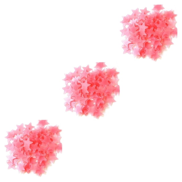 Toystoory 50 UNIDS 3 CM 3D Niños Dormitorio Fluorescente Resplandor En La Oscuridad Estrellas Resplandor Pegatinas de Pared Estrellas Luminoso Resplandor Type3 NO3 Toystoory CBP047415