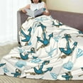 thumbnail image 6 of Vsdgher Anchors And Shells Ultra-Soft Micro flannel Blanket Throw Blankets for Couch Sofa, Bed (4 sizes)-60"x50", 6 of 7