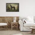 thumbnail image 3 of Stupell Industries Traditional Forest Horse Portrait Black Floating Frame Canvas Art, 25 x 17, by Petals Prints Design, 3 of 8
