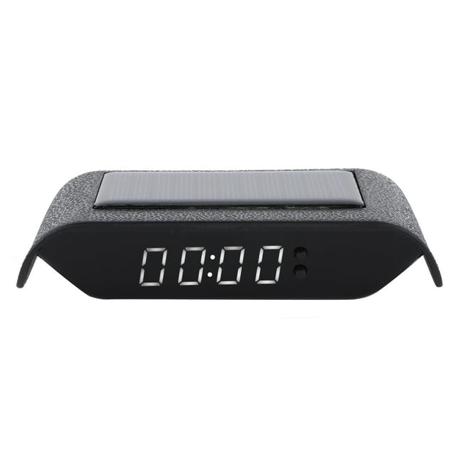 Horloge Solaire pour Voiture, Calendrier Solaire pour Voiture Autonome, Réglage Automatique Facile à Installer, Course pour Voiture Lumière Verte, Lumière Rouge, Lumière Bleue, Lumière Blanche