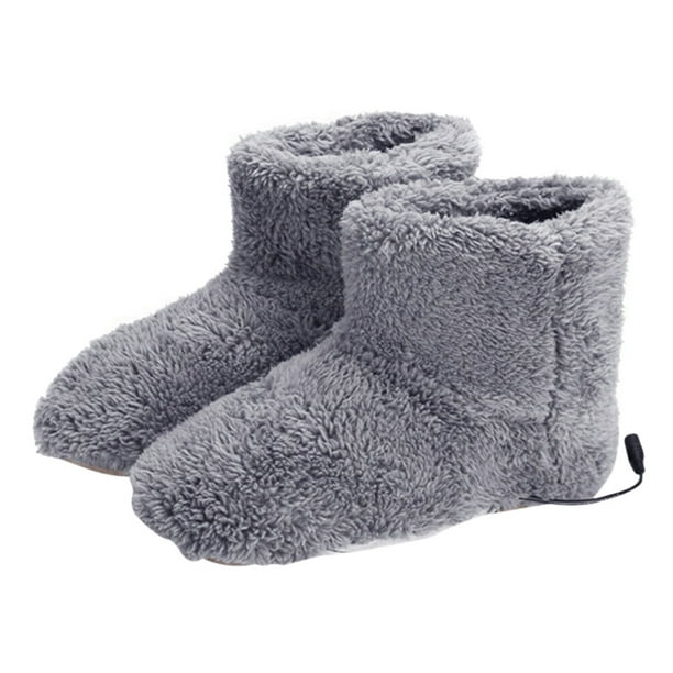 Winter Usb Warmer Foot Shoes Plush Warm Electric Slipper Feet Heat