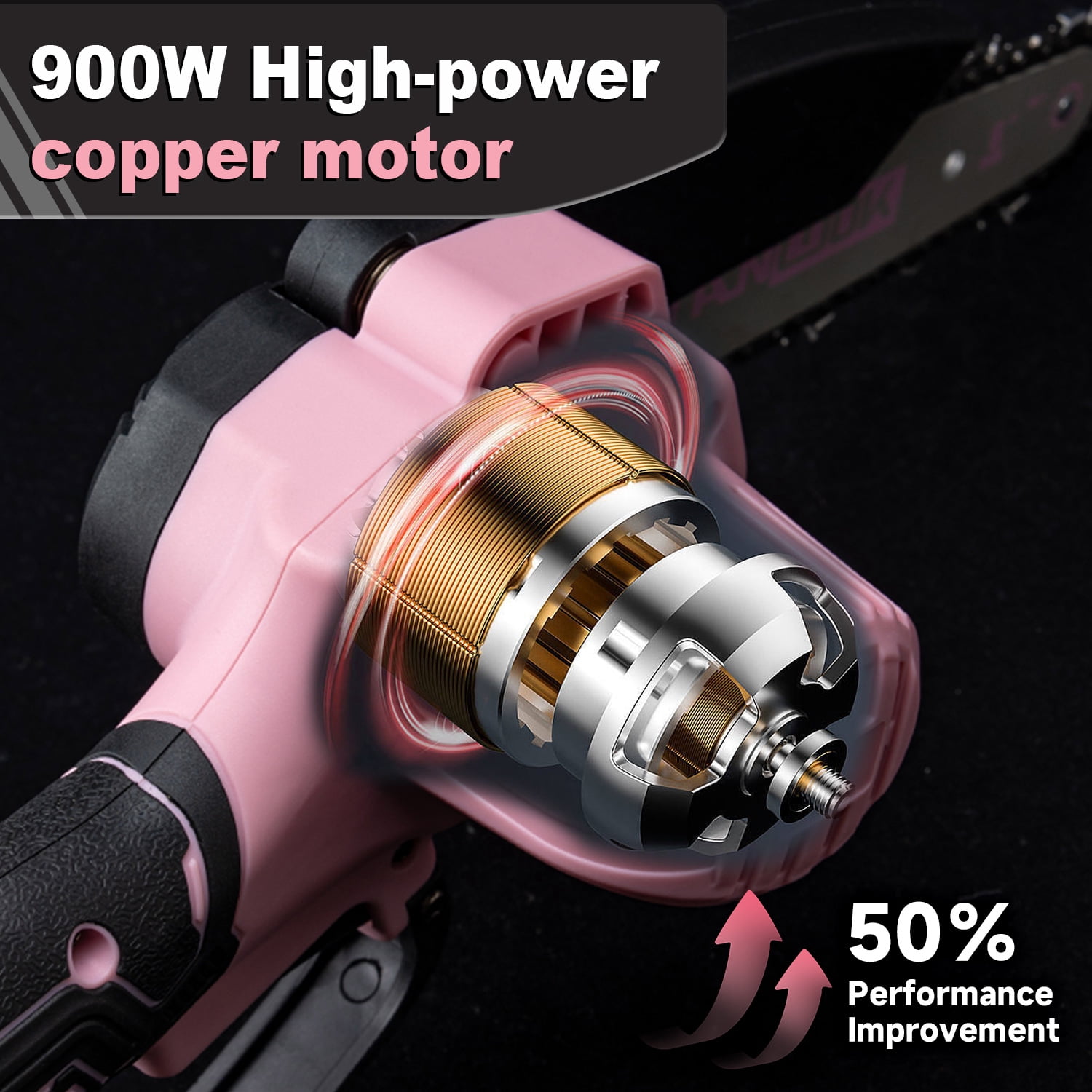 6 Inch Mini Cordless Electric Chainsaw Battery Powered,  For Wood/Trees Trimming