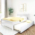thumbnail image 1 of BEDSMART Lit Double en Bois Massif avec Tiroir-Lit / Blanc, 1 of 7