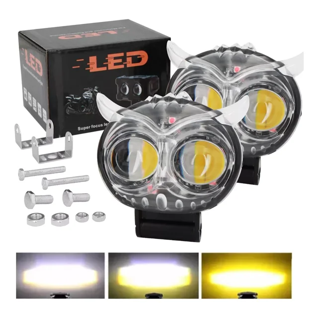 Faros Led Auxiliares Para Motocicleta, Auto, Rgb 1 Par