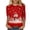 y702_Red, variant on Plus Size Shirts for Women Christmas 3/4 Sleeve Loose Fitting Tops Santa Claus Printed Funny Festival Shirts, S-5XL