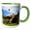 Green/White, variant on 3drose, Giant Tortoise, Fregate Island, Seychelles-af39 Awr0010 - Alison Wright, 11oz Two-tone Red Mug