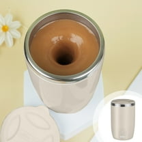 XIAOLE Automatic Magnetic Stirring Coffee Cup, 400ml Auto Self Stirring Coffee Mug Stainless Steel Cup Electric Smart Mug, Rotating Office Travel Mixing Cup For Hot Chocolate Cocoa Milk Latte