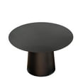 thumbnail image 5 of 23.6"W Black Mid Century Modern Metal Single Round Coffee Table, 5 of 5
