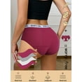 thumbnail image 3 of Large Size Highly Absorbent Women's Menstrual Panties, Leak Proof Panties, Postpartum Menstrual Tight Panties (S-3XL) 8 Pieces, 3 of 9