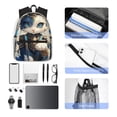 thumbnail image 4 of Disketp Exotic Blue Cat Mochila Ligera Clásica con Múltiples Bolsillos, Mochila Casual para Hombre y Mujer, Ideal para Escuela, Trabajo y Viajes, 4 of 6