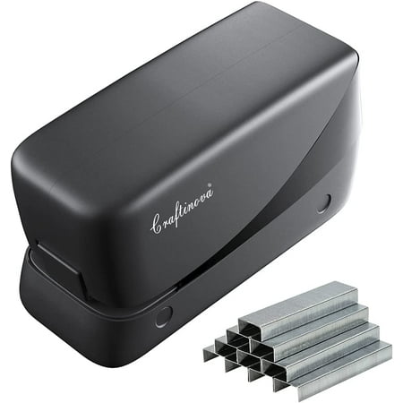 Craftinova Electric Stapler, Automatic Stapler, 25 Sheet Capacity, Includes 2000 Staples, Jam Free Stapler, AC or Battery Powered