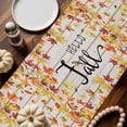 thumbnail image 2 of Hello Fall Table Runner, Autumn Thanksgiving Kitchen Dining Table Decoration for Home Party Decor 13x108 Inches, 2 of 9